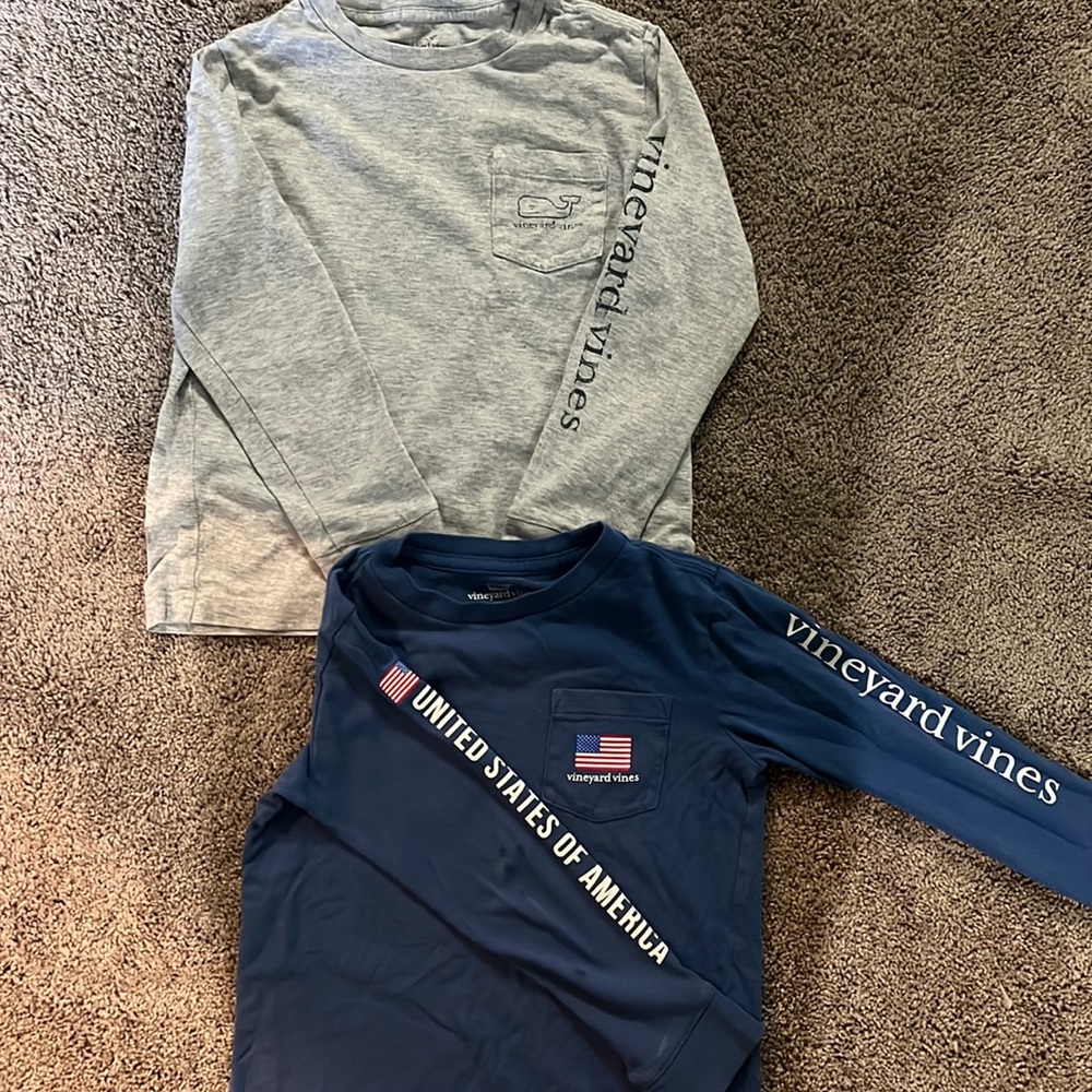 Boys vineyard Vines long sleeve shirts size 5